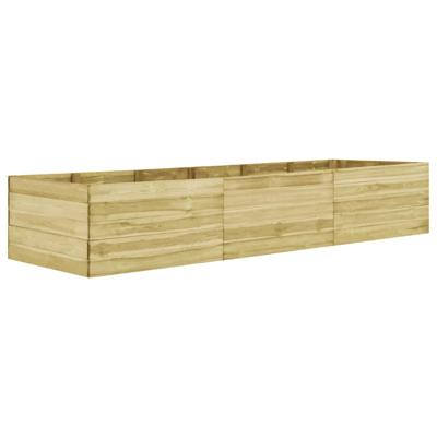 vidaXL Plantenbak verhoogd 450x100x54 cm geïmpregneerd grenenhout