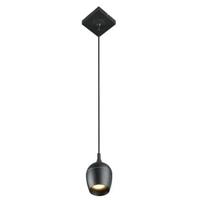 Lucide PRESTON - Hanglamp Badkamer - Ø 10 cm - 1xGU10 - IP44 - Zwart - thumbnail