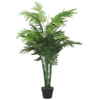 Kunstplant palmboom 28 bladeren 120 cm groen - thumbnail