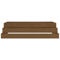 VidaXL Plantenbak 110x110x27 cm massief grenenhout honingbruin - thumbnail