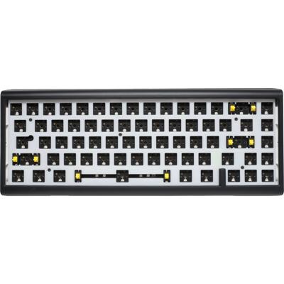 Ducky projectd tinker 65 met qmk/via rgb mechanisch toetsenbord (zwart, us lay-out (qwerty), 65%, barebone. rgb leds, hot-swappable, gasket mount)