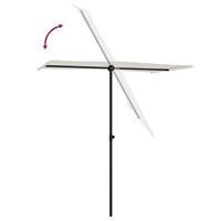 VidaXL Parasol met aluminium paal 180x110 cm zandwit - thumbnail