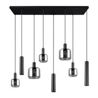 Trio Leuchten Hanglamp Mataro 8 lichts L 118 cm zwart - thumbnail