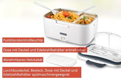 Unold 58850 58850 Elektrische lunchbox Wit, Grijs Unold 58850 58850 Elektrische lunchbox Wit, Grijs