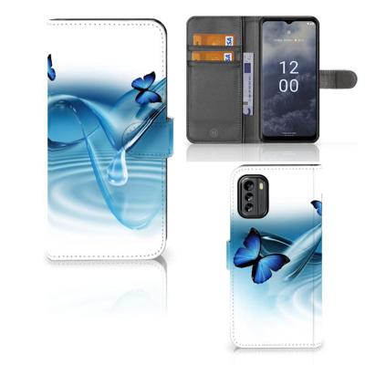 Nokia G60 | Telefoonhoesje | Met pasjeshouder | Vlinders