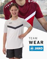 JAKO 6124K T-Shirt Iconic Kids - Wit/Zachtgrijs/Antra Light - 164 - thumbnail