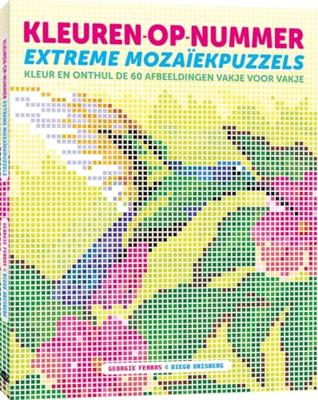 Kleuren op nummer extreme mozaïekpuzzels