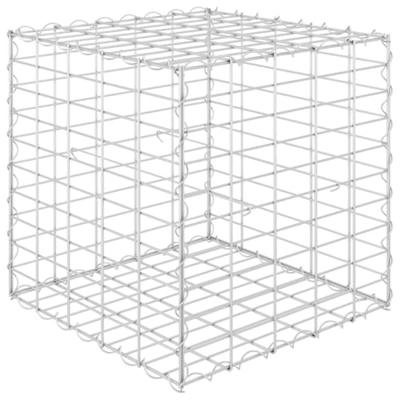 VidaXL Gabion plantenbak verhoogd kubus 50x50x50 cm staaldraad