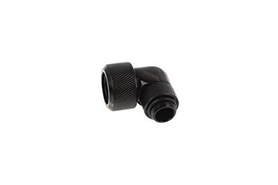 Alphacool Eiszapfen 16 mm HardTube compressiefitting 90° draaibaar G1/4" verbinding