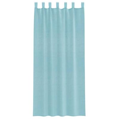 Gordijnen voile met roedezakken 2 st turkoois