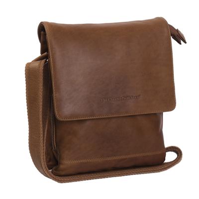 Chesterfield Schoudertas met Overslag Milou Cognac