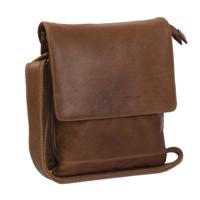 Chesterfield Schoudertas met Overslag Milou Cognac - thumbnail