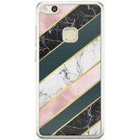 Huawei P10 Lite siliconen hoesje - Marble stripes - thumbnail