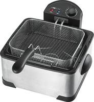 Clatronic FR 3195 Friteuse met dubbele koudezone 4 l 2000 W Met handmatige temperatuursinstelling RVS - thumbnail