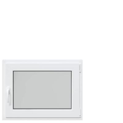 Kelderraam "RISOR" 80x50 cm draai-kiep DIN rechts wit