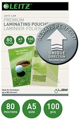Leitz Lamineerfolie DIN A5 80 micron glanzend 100 stuk(s)