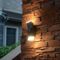 2 pack LED&apos;s Light 2-lichts LED Design Buitenlamp - Model Terni - Draaibaar - Warm wit - Antraciet - thumbnail