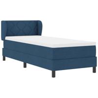 Boxspringbed met matras met matras Blauw 80 x 200 cm Stof - thumbnail