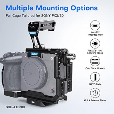 Sirui Full cage kit (met handgreep) voor Sony FX3/FX30 Sirui Full cage kit (met handgreep) voor Sony FX3/FX30