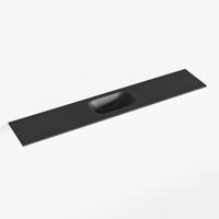 MONDIAZ EDEN Urban solid surface inleg wastafel voor toiletmeubel 120cm. Positie wasbak midden - thumbnail
