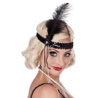 Hoofdband met veer - thumbnail