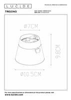 Lucide TRIGONO - Plafondspot - Ø 10,5 cm - 1xGU10 - Wit - thumbnail