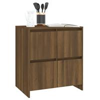 Dressoir 70x41x75 cm spaanplaat bruineikenkleurig - thumbnail