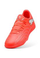 PUMA Future 9 Play Zaalvoetbalschoenen (IN) Felrood Zilver Zwart - thumbnail