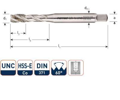 Rotec Machinetap 5/8 unc din376 blind