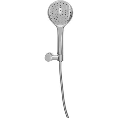 Wiesbaden UniMatch - Handdoucheset met Handdouche - 3 standen - 12cm diamater - Doucheslang en Wandhouder - Kantelbaar - Chroom