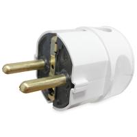 Stekker haakse tule met randaarde wit Kaiser - thumbnail