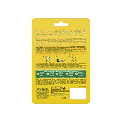 Garnier SkinActive vitamine C sheet mask 28 Gram Garnier SkinActive vitamine C sheet mask 28 Gram