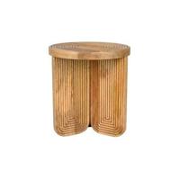 Housecraft Maeze Bijzettafel Hout Rond 40 cm - Bruin - thumbnail