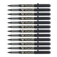 Pen Roller Pilot V Ball 0,7 mm Zwart (12 Stuks) - thumbnail