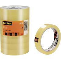 Plakband scotch 508 19mmx66m transparant 8 rollen - thumbnail