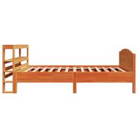 Bedframe zonder matras massief grenenhout wasbruin 100x200 cm - thumbnail