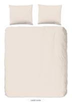 Good Morning Dekbedovertrek "uni dessin" - Zand - (200x200/220 cm) - Katoen - thumbnail