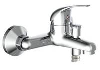 ATHOS PLUS ééngreepsmengkraan bad, chroom keramische schijven geluidsarme, verwisselbare 35 mm-cartouche mousseur "Made in Germany" ½" (Ø ca. 1,9 cm) verbinding voor doucheslang metalen gree - thumbnail