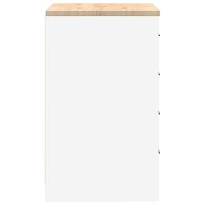 Garagekast 60x51x85 cm massief grenenhout wit Garagekast 60x51x85 cm massief grenenhout wit