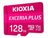 Kioxia EXCERIA PLUS microSDXC-kaart 128 GB A1 Application Performance Class, UHS-I, v30 Video Speed Class A1-vermogensstandaard, Schokbestendig, Waterdicht - thumbnail