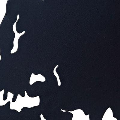 Decoratieve figuren DKD Home Decor Wereldkaart Zwart Koper Wit 40 x 1 x 40 cm (3 Onderdelen)