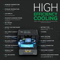 GensAce IMARS Duo AC/DC 200W/600W lader - zwart - thumbnail
