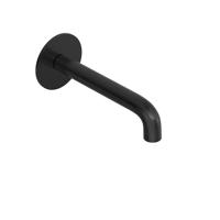 Wastafelkraan Uitloop Hotbath Cobber Rond 15 cm Geborsteld Zwart PVD - thumbnail