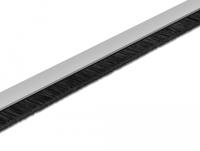Delock 66649 19 inch Afdekking met borstels voor patchkast Aluminium, Zwart - thumbnail