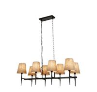 Searchlight 8-lichts hanglampGothic zwart - 30690-8BK - thumbnail