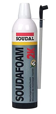 Soudal Soudafoam 2K | PU Schuim | Champagne | 400 ml - 104882 Soudal Soudafoam 2K | PU Schuim | Champagne | 400 ml - 104882