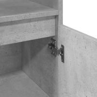 Badkamerkast 30x30x100 cm bewerkt hout betongrijs - thumbnail