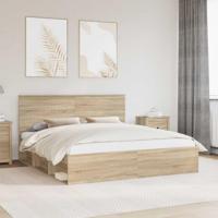 Bedframe met hoofdeinde Sonoma 180 x 200 cm Massief grenenhout - thumbnail