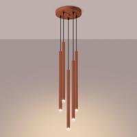 Hanglamp PASTELO 5P rood oker - thumbnail