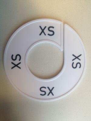 Maatring wit/zwart XS